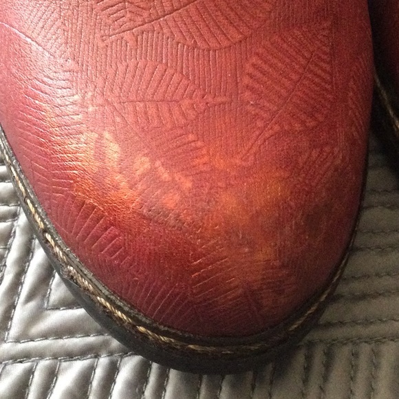 Spring Step L’Artiste Size EU 38 US 7.5/8 red leather ankle boots for women - Picture 3 of 10